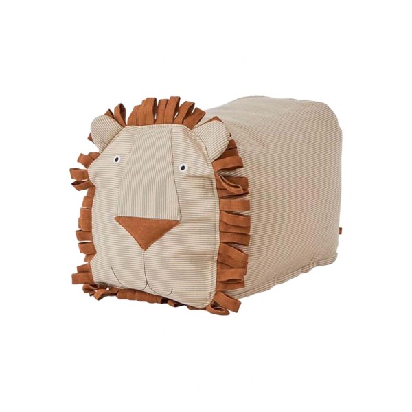 OYOY Mini Sitzsack "Lobo Löwe" - 50x44x44 cm (Caramel)