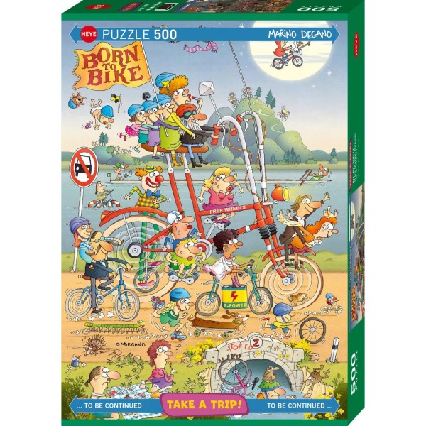 Puzzle "Take a Trip! With Marino Degano" - 500 Teile von Heye