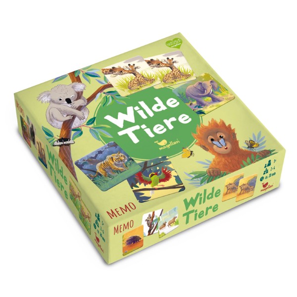 Kinderspiel "Wilde Tiere - Memo" von Magellan