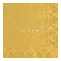 Servietten "You are  golden" (Gold) von räder Design