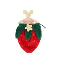 Mini-Puppe "Strawberry Mouse" (Bunt) von meri meri