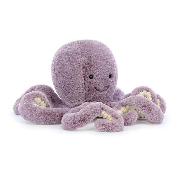 Jellycat Kuscheltier Tintenfisch "Maya Octopus" - Groß (Lila/Creme)