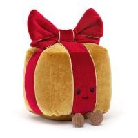 Jellycat Kuscheltier Geschenk "Amuseable" (Braun/Rot)