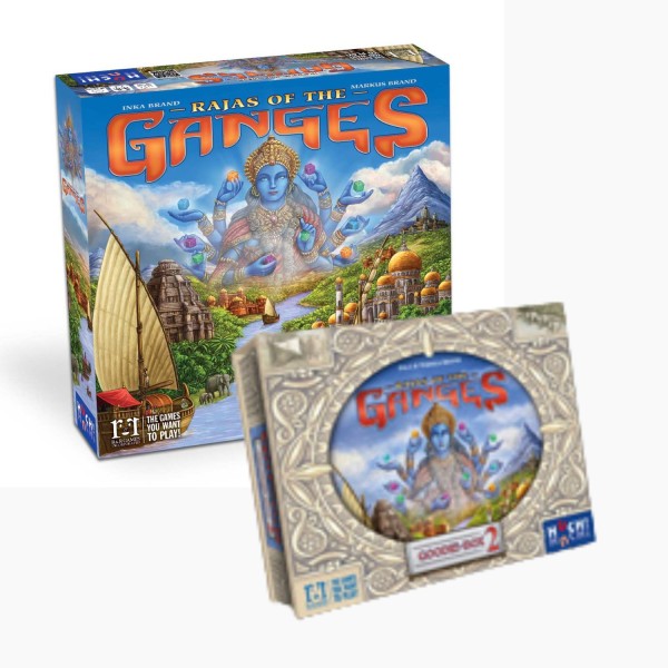 Strategiespiel-Set "Rajas of the Ganges + Erweiterung Goodie Box #2" von HUCH!