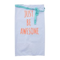 rice Schürze "just be awesome" (Blau/Orange)