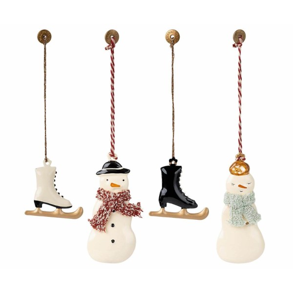 Maileg Ornament "Winter Wonderland" - 4er-Set (Bunt)