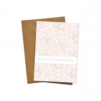 mimie&joe "Alles Gute zur Hochzeit" - Grußkarte (Blume)