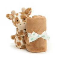 Jellycat Kuscheltier Giraffe mit Schmusedecke "Bashful"