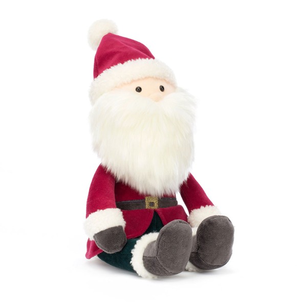 Jellycat Kuscheltier Weihnachtsmann "Jolly Santa" - 60 cm (Weiß/Rot)