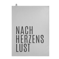 Geschirrtuch "Herzenslust" (Grau) von räder Design