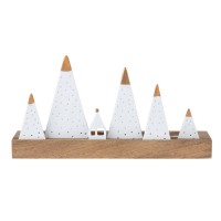 Lichtobjekt "LIVING - Xmas Berge" (Weiß/Braun) von räder Design