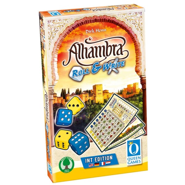 Gesellschaftsspiel "Alhambra Roll & Write" von Queen Games