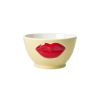 rice Schüssel "Embossed Red Lips" - 250 ml (Creme/Rot)
