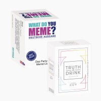 Partyspiel-Set "What do you meme? (DE) + Truth or Drink (DE)" von HUCH!