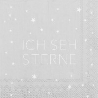 Cocktailservietten "Ich seh Sterne" (Grau) von räder Design