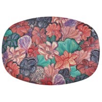 rice Melamin Platte rechteckig "Forest Flower" (Bunt)