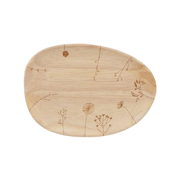 Tablett "Living - Wunderland Blumenwiese" - 20,5x14,5x1,5 cm (Natur) von räder Design