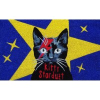 Fussmatte "Kitty Starduzt" (Blau/Gelb) von Gift Company