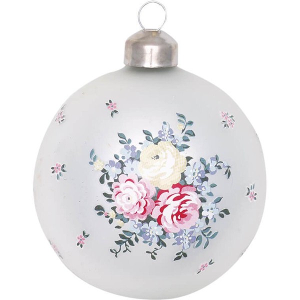 GreenGate Weihnachtskugel "Laura" (White)