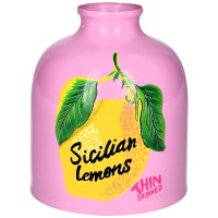 Vase "Taormina - Sicilian lemons" (Rosa) von Gift Company