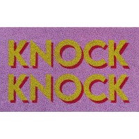 Fussmatte "Knock Knock" (Rosa) von Gift Company