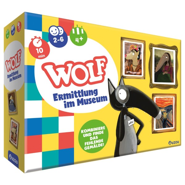 Kinderspiel "Wolf - Ermittlung im Museum" von AUZOU