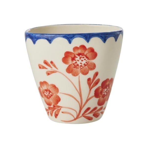 rice Keramik Tasse oval "Vintage Flower" (Bunt)