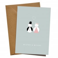 mimie&joe Mister & Misses - Grußkarte