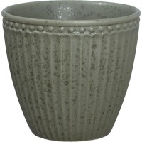 GreenGate Latte Cup "Alice" - 10x9 cm (Olive Green)