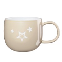 Henkelbecher "Stars" - 0,4 l (Creme) von ASA