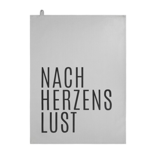 Geschirrtuch "Herzenslust" (Grau) von räder Design