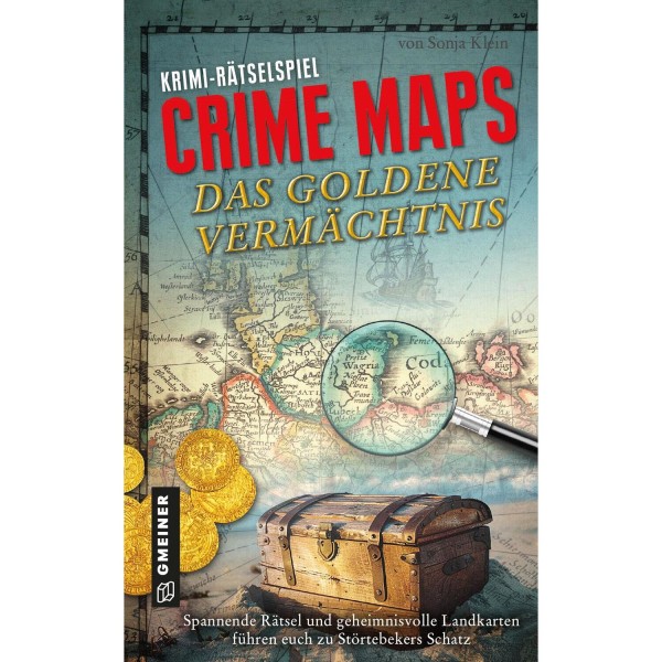 Gesellschaftsspiel "Crime Maps - Das goldene Vermächtnis" von Gmeiner