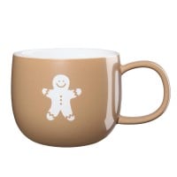 Henkelbecher "Gingerbread man" - 0,4 l (Braun) von ASA