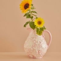 rice Keramik-Vase "Flower" (Pink)