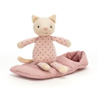 Jellycat Kuscheltier Katze "Snuggler Cat" mit Schlafsack