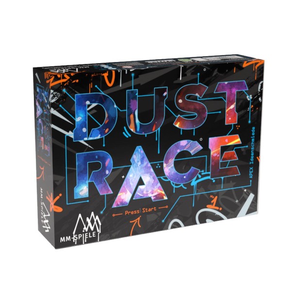 Gesellschaftsspiel "Dust Race - Press Start" von MM Spiele